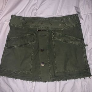 Button up Mini skirt